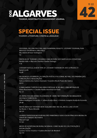 					Ver N.º 42 (2022): SPECIAL ISSUE - Tourism, Literature, Cinema and Language
				